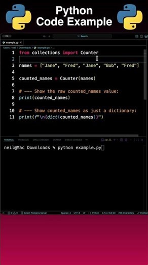 Python: A Simple Word Counter Using the Collections Library