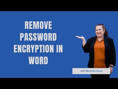 Remove Password Encryption in Word
