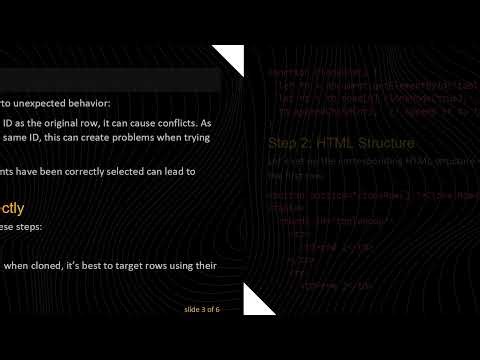 How to Successfully Add a New Row to Your HTML Table