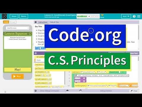 Code.org Lesson 6.4 Conditionals Investigate | Tutorial and Answer | Unit 4 CS Principles