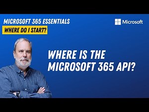 Where is the Microsoft 365 API?