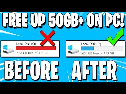 How to FREE Up Disk Space on Windows 10, 8 or 7! 🖥️ More than 50GB+!