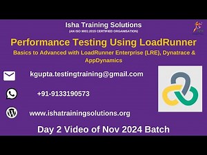 Performance Testing using LoadRunner Day 2. 14th November 2024
