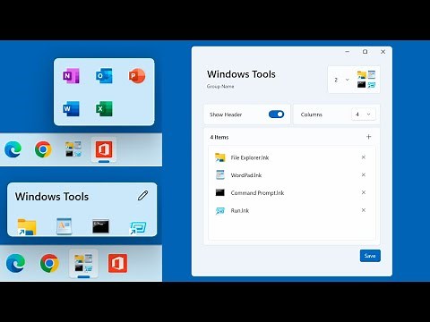 How to Add Applications or Programs into Groups on the Windows Taskbar