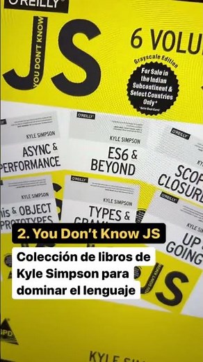 📚 Los 5️⃣ mejores LIBROS y RECURSOS para aprender JAVASCRIPT GRATIS y en ESPAÑOL.