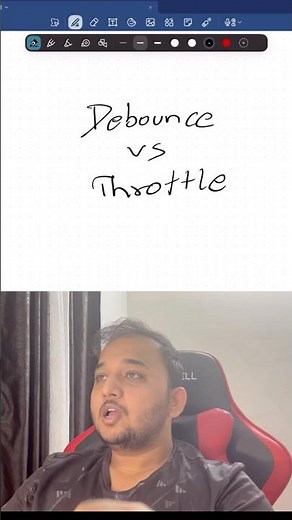 Debounce vs Throttle Explained in 60 Seconds (JavaScript Interview Question)