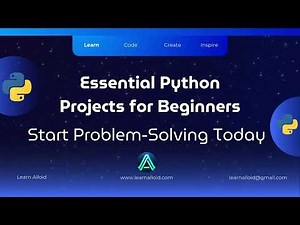 Essential Python Projects Playlist – Master Problem Solving with Python! | #education #learning