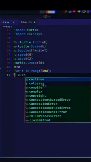 Viral Python Turtle Graphics: Drawing a Beautiful Circle Flower 🌸 #python#turtle