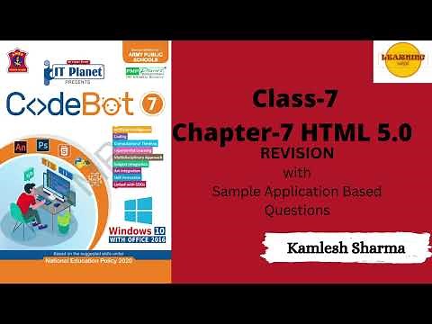 Class 7 Chapter 7 HTML 5 0 Revision