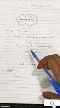 Reverse a String in Java in Seconds! ⏱️#Java #JavaShorts #Programming #InterviewQuestions #CodeBlink