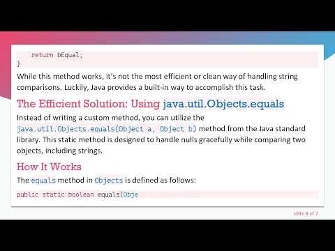 How to Properly Check for String Equality in Java: Handling Nulls with Ease