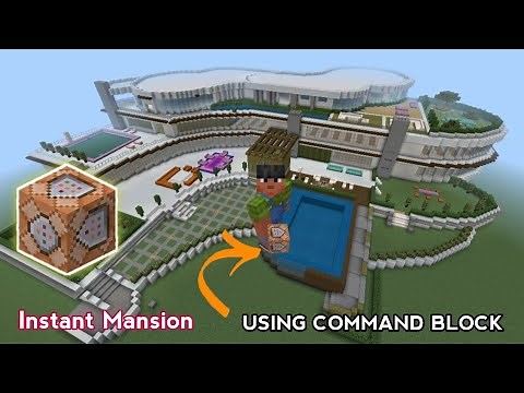 How to build a house in Minecraft using Command Block | 2024