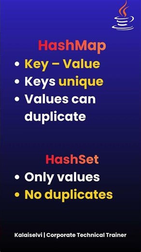 HashMap vs HashSet | Java Interview Question 🔥