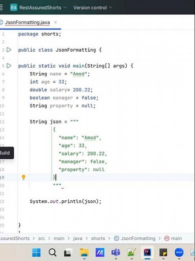 Java Text Block | Use Triple Quotes For Formatted JSON | Embed Variables Using Formatted Method |