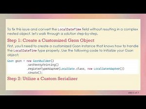 How to Convert a Java Object to a Simple JSON String with LocalDateTime Formatting