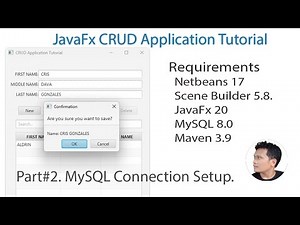 JavaFx CRUD Tutorial #2: JavaFx Application Connect to MySQL. Part #2