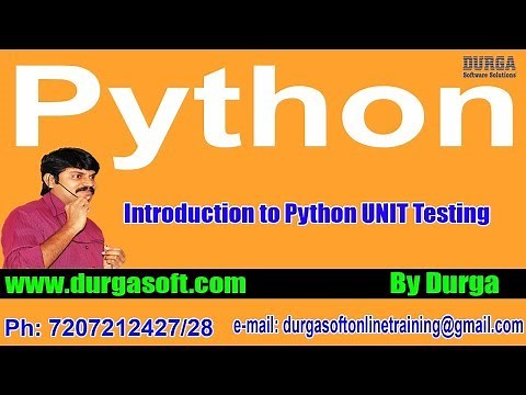 Python || Introduction to Python UNIT Testing || by Durga Sir