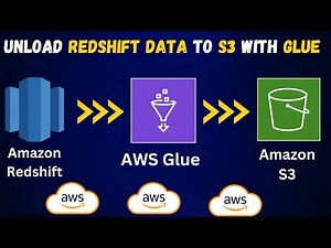 LOAD Data from Amazon Redshift to Amazon S3 using AWS Glue | Redshift and S3 Integration using Glue