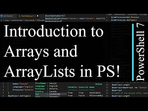 PowerShell 7 Tutorial 7: Introduction to Array and ArrayList