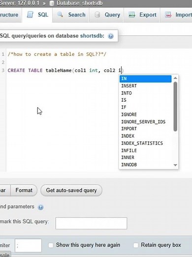How to create a table in SQL? #tutorial