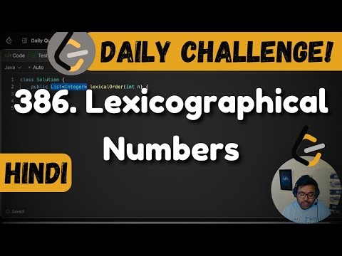 386. Lexicographical Numbers | DFS | recusion | Leetcode Daily Challenge | DSA | Java