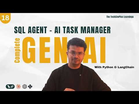 #18 Build Sql AI Agent using LangChain, Groq & OpenAI | AI Task Manager using Groq #aiagents #groq