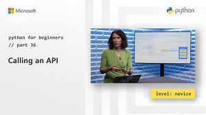 Python for Beginners [36 of 44] Calling an API