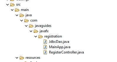 JavaFX JDBC MySQL Tutorial