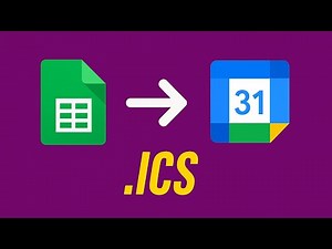 How to Create an ICS File from Google Sheets — Auto-Generate & Email Your Calendar