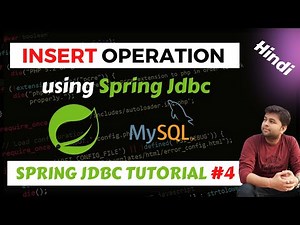 Inserting data to database using Spring JDBC | Best Practice | Spring Jdbc Tutorial