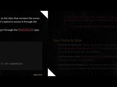 How to Reference an Enum from Another Script in Unity