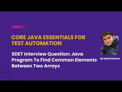 Java Program To Find Common Elements Between Two Arrays