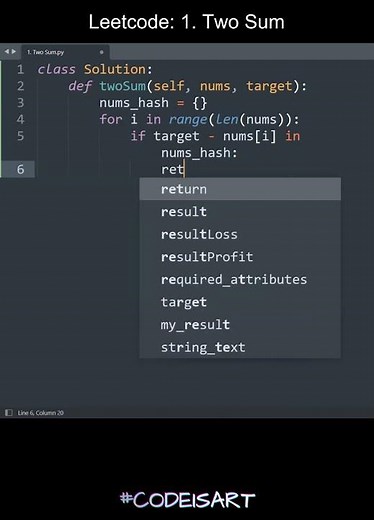 Leetcode 1. Two Sum in Python | Python Leetcode | Python Coding Tutorial | Python Coding Interview
