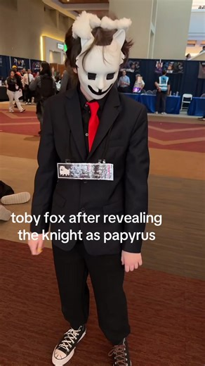 thank you dad for recording #tobyfox #comiccon #abqcomiccon #undertale #deltarune