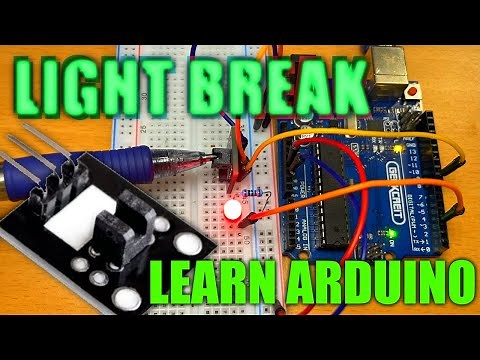 Control an LED with a Light Break Sensor and Arduino