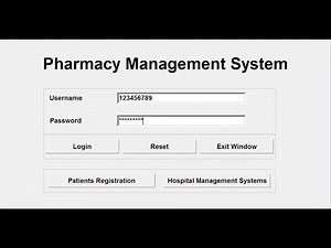 How to Create a Pharmacy Management System with Multiple Windows in Python - Full Tutorial