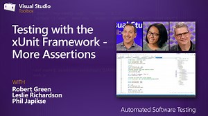 Testing with the xUnit Framework - More Assertions (4 of 12) | Automated Software Testing