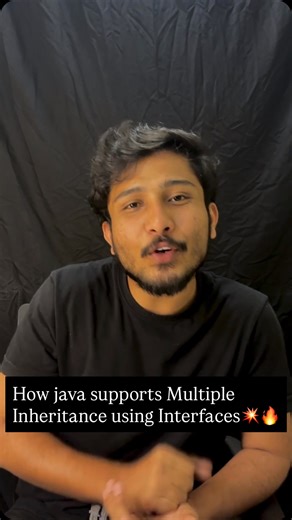 Dinesh Kaarthik | Why java supports Multiple Inheritance using Interfaces🔥💥 {java, oops, inheritance, abstraction, coding, interview, telugu, developers,... | Instagram