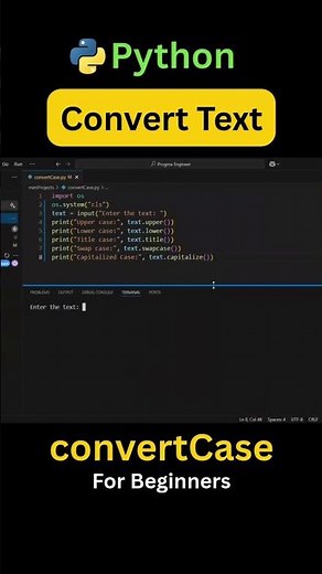 Convert Text Case in Python | Uppercase, Lowercase, Title