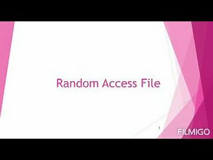 Random access file