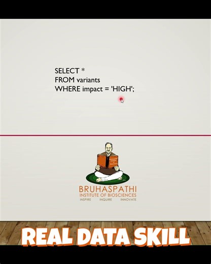 How Bioinformaticians Query Millions of Variants Using SQL | Real Data Filtering Explained