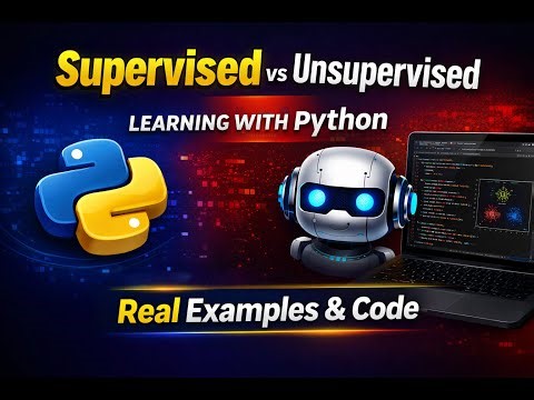 Supervised vs Unsupervised Learning 🔥 Explained with Python (Step-by-Step)