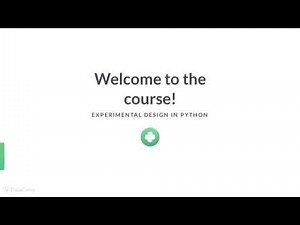 Python Tutorial: Experimental Design in Python | Intro