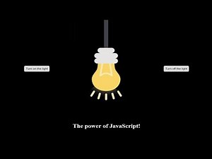 Simple JavaScript Program - Turn On/Off Light