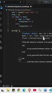 How to make basic Character Frequency Counter using python & ChatGPT project 23