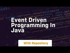 event driven programming in java