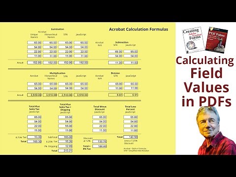 Calculating Field Values in Acrobat Pro DC
