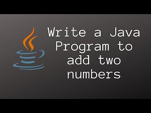 Write a Java program to add two numbers (without user input) | Java Programming tutorial