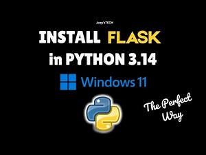 How to install Flask in Python 3.14 on Windows 11 #flaskpython