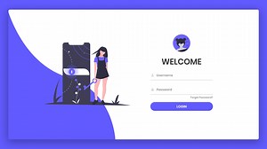 Responsive Animated Login Form Using HTML, CSS & JavaScript